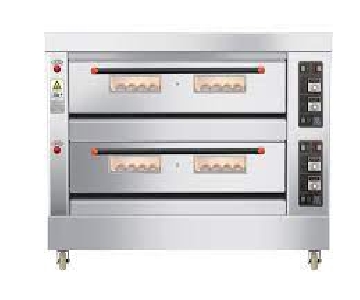 Fully automatic gas oven 2 deck 6 tray