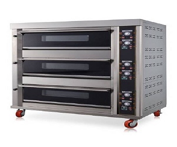 Fully automatic gas oven 3 deck 9 Tray